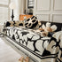 Chenille Floral Soft Thick Reversible Blanket Covers for Couch, Couch Protector Blanket Cover Sofa