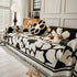 Chenille Floral Soft Thick Reversible Blanket Covers for Couch, Couch Protector Blanket Cover Sofa