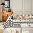 Boho Geometric Chenille Throw Sofa Cover Soft Textured Decorative Couch Blanket