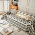Boho Geometric Chenille Throw Sofa Cover Soft Textured Decorative Couch Blanket