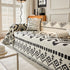 Boho Geometric Chenille Throw Sofa Cover Soft Textured Decorative Couch Blanket