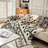 Boho Geometric Chenille Throw Sofa Cover Soft Textured Decorative Couch Blanket