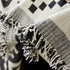 Boho Geometric Chenille Throw Sofa Cover Soft Textured Decorative Couch Blanket
