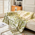 Boho Geometric Chenille Throw Sofa Cover Soft Textured Decorative Couch Blanket