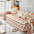 Boho Geometric Chenille Throw Sofa Cover Soft Textured Decorative Couch Blanket