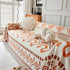 Boho Geometric Chenille Throw Sofa Cover Soft Textured Decorative Couch Blanket