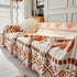 Boho Geometric Chenille Throw Sofa Cover Soft Textured Decorative Couch Blanket