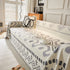 Boho Geometric Chenille Throw Sofa Cover Soft Textured Decorative Couch Blanket