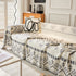 Boho Geometric Chenille Throw Sofa Cover Soft Textured Decorative Couch Blanket