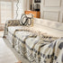 Boho Geometric Chenille Throw Sofa Cover Soft Textured Decorative Couch Blanket