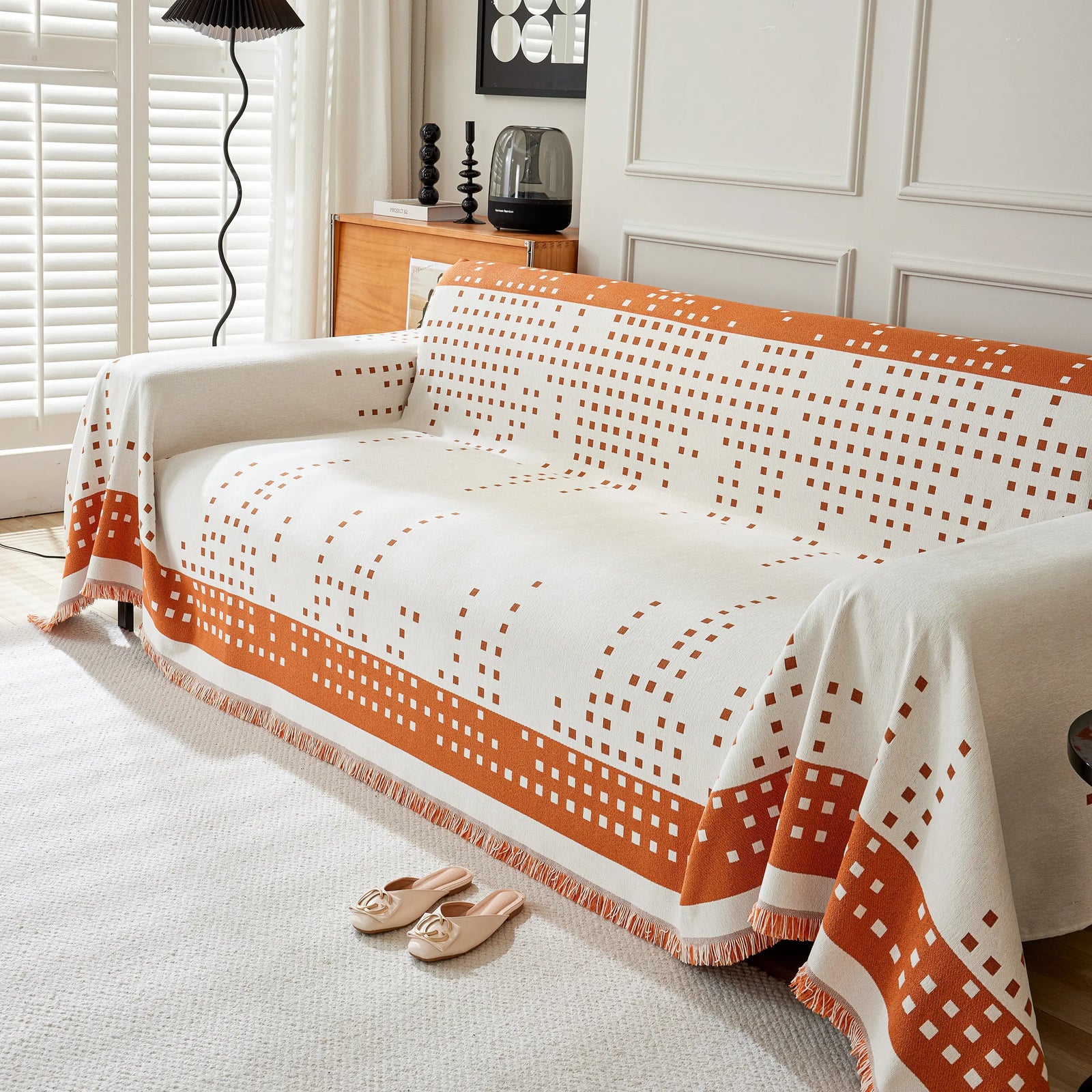 Reversible Chenille Sofa Covers for Pets, Large Throw Blanket for Couch, Blanket on The Sofa