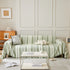 Striped Chenille Sofa Slipcover Throw, Soft Thick Washable Couch Cover Blanket
