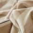 Striped Chenille Sofa Slipcover Throw, Soft Thick Washable Couch Cover Blanket