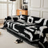 Chenille Abstract Soft Thick Reversible Oversized Couch Cover Blanket, Blanket on Sofa and The Couch