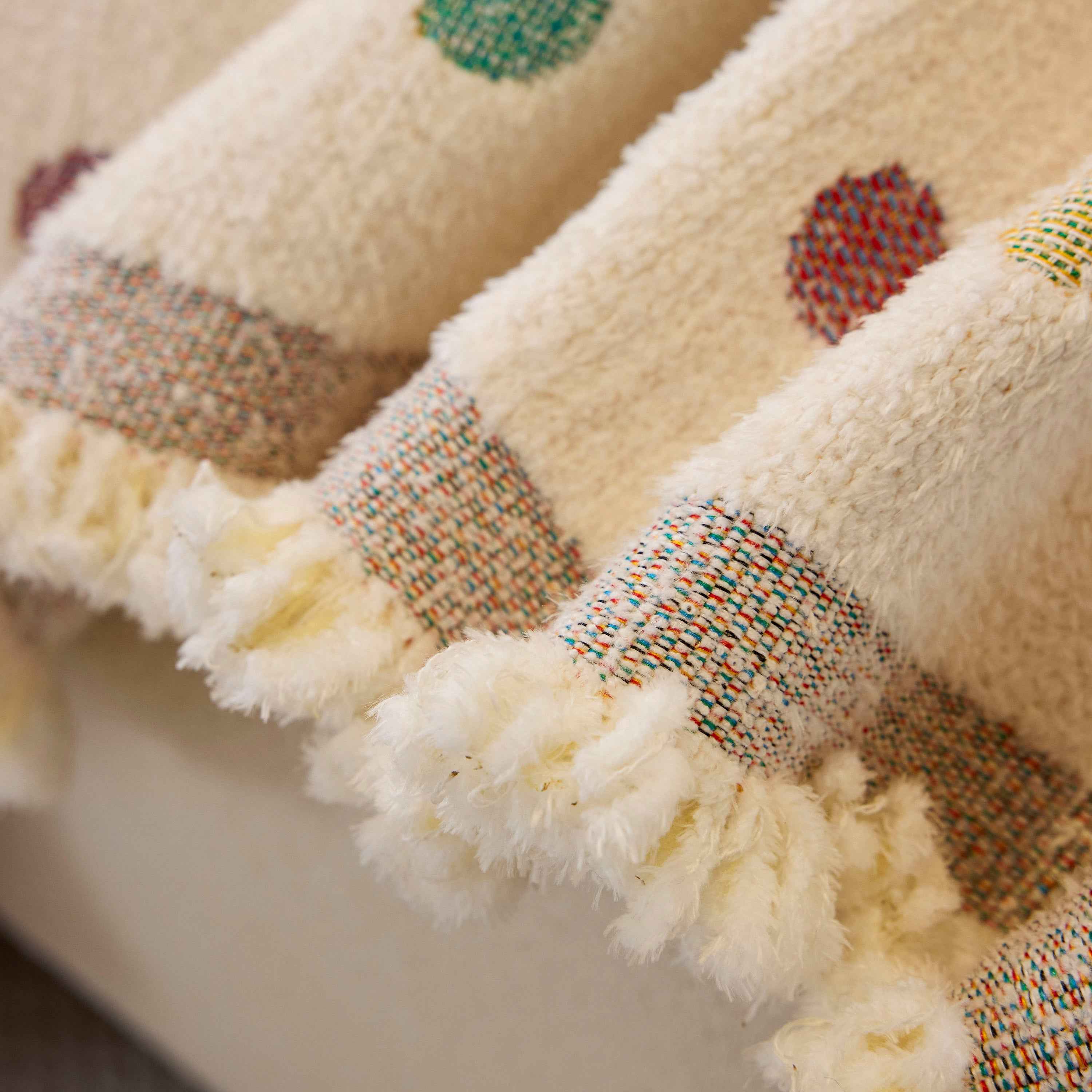 Decorative Plush Textured Woven Sofa Cover Throw, Cozy Soft Couch Protector Blanket