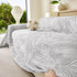Tropical Botanical Leaf Texture Furniture Protector Blanket Soft Breathable Sofa Cover