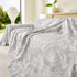 Tropical Botanical Leaf Texture Furniture Protector Blanket Soft Breathable Sofa Cover