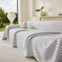 Three Layer Woven Soft Breathable Sofa Cover Blanket, Textured Chevron Couch Cover