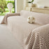 Three Layer Woven Soft Breathable Sofa Cover Blanket, Textured Chevron Couch Cover