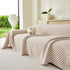 Three Layer Woven Soft Breathable Sofa Cover Blanket, Textured Chevron Couch Cover