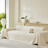 Soft Breathable Sofa Cover Blanket,Botanical Embossed Furniture Protector Throw Cover