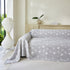 Soft Breathable Sofa Cover Blanket,Botanical Embossed Furniture Protector Throw Cover