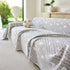 Soft Breathable Sofa Cover Blanket,Botanical Embossed Furniture Protector Throw Cover