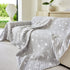 Soft Breathable Sofa Cover Blanket,Botanical Embossed Furniture Protector Throw Cover