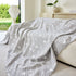 Soft Breathable Sofa Cover Blanket,Botanical Embossed Furniture Protector Throw Cover