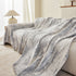 Soft Chenille Sofa Cover, Textured Abstract Couch Protector Cover with Vintage Pattern
