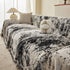 Soft Chenille Sofa Cover, Textured Abstract Couch Protector Cover with Vintage Pattern