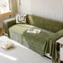 Chenille Thickened Solid Couch Blanket Throws, Reversible Couch Covers for Sectional Couches