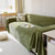 Chenille Thickened Solid Couch Blanket Throws, Reversible Couch Covers for Sectional Couches