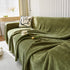 Chenille Thickened Solid Couch Blanket Throws, Reversible Couch Covers for Sectional Couches