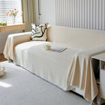 Chenille Thickened Solid Couch Blanket Throws, Reversible Couch Covers for Sectional Couches