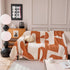 Modern Abstract Chenille Sofa Cover, Large Soft Throw Blanket with Tassels for Couch