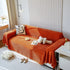 Chenille Thickened Solid Couch Blanket Throws, Reversible Couch Covers for Sectional Couches