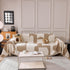 Modern Abstract Chenille Sofa Cover, Large Soft Throw Blanket with Tassels for Couch