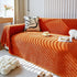 Chenille Thickened Solid Couch Blanket Throws, Reversible Couch Covers for Sectional Couches