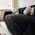 Chenille Thickened Solid Couch Blanket Throws, Reversible Couch Covers for Sectional Couches