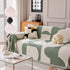 Modern Abstract Chenille Sofa Cover, Large Soft Throw Blanket with Tassels for Couch