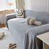 Chenille Thickened Solid Couch Blanket Throws, Reversible Couch Covers for Sectional Couches