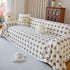 Geometric Jacquard Plush Warm Sofa Couch Cover Coral Fleece Throw Blanket for Couch