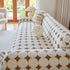 Geometric Jacquard Plush Warm Sofa Couch Cover Coral Fleece Throw Blanket for Couch