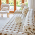 Geometric Jacquard Plush Warm Sofa Couch Cover Coral Fleece Throw Blanket for Couch