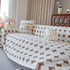 Geometric Jacquard Plush Warm Sofa Couch Cover Coral Fleece Throw Blanket for Couch