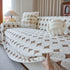 Geometric Jacquard Plush Warm Sofa Couch Cover Coral Fleece Throw Blanket for Couch