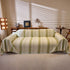 Modern Striped Sofa Throw Blanket, Lightweight Couch Cover for Summer Seating