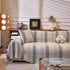 Modern Striped Sofa Throw Blanket, Lightweight Couch Cover for Summer Seating