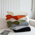 Chenille Thickened Solid Couch Blanket Throws, Reversible Couch Covers for Sectional Couches